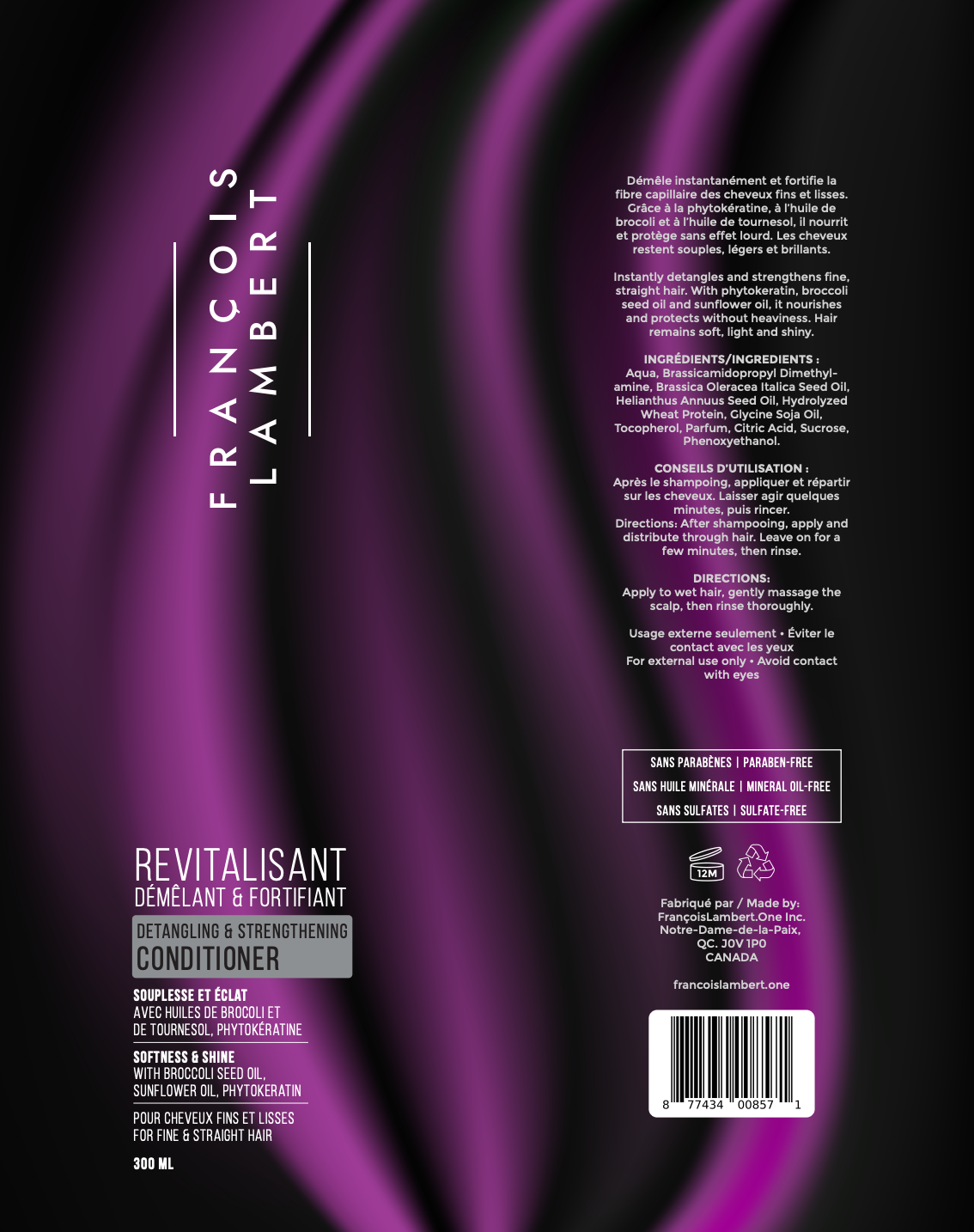 Revitalisant Démêlant & Fortifiant