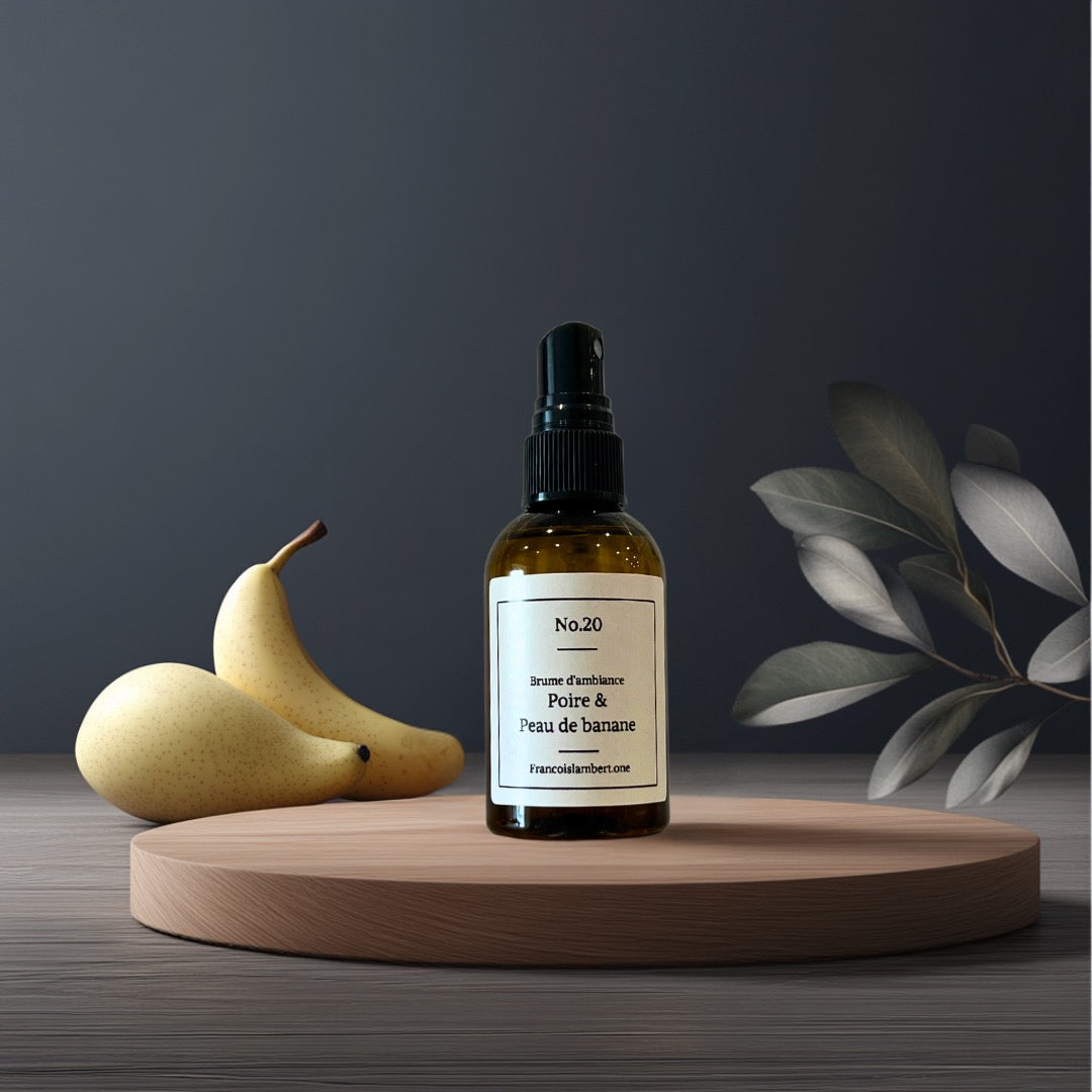 brume d'ambiance poire et peau de banane