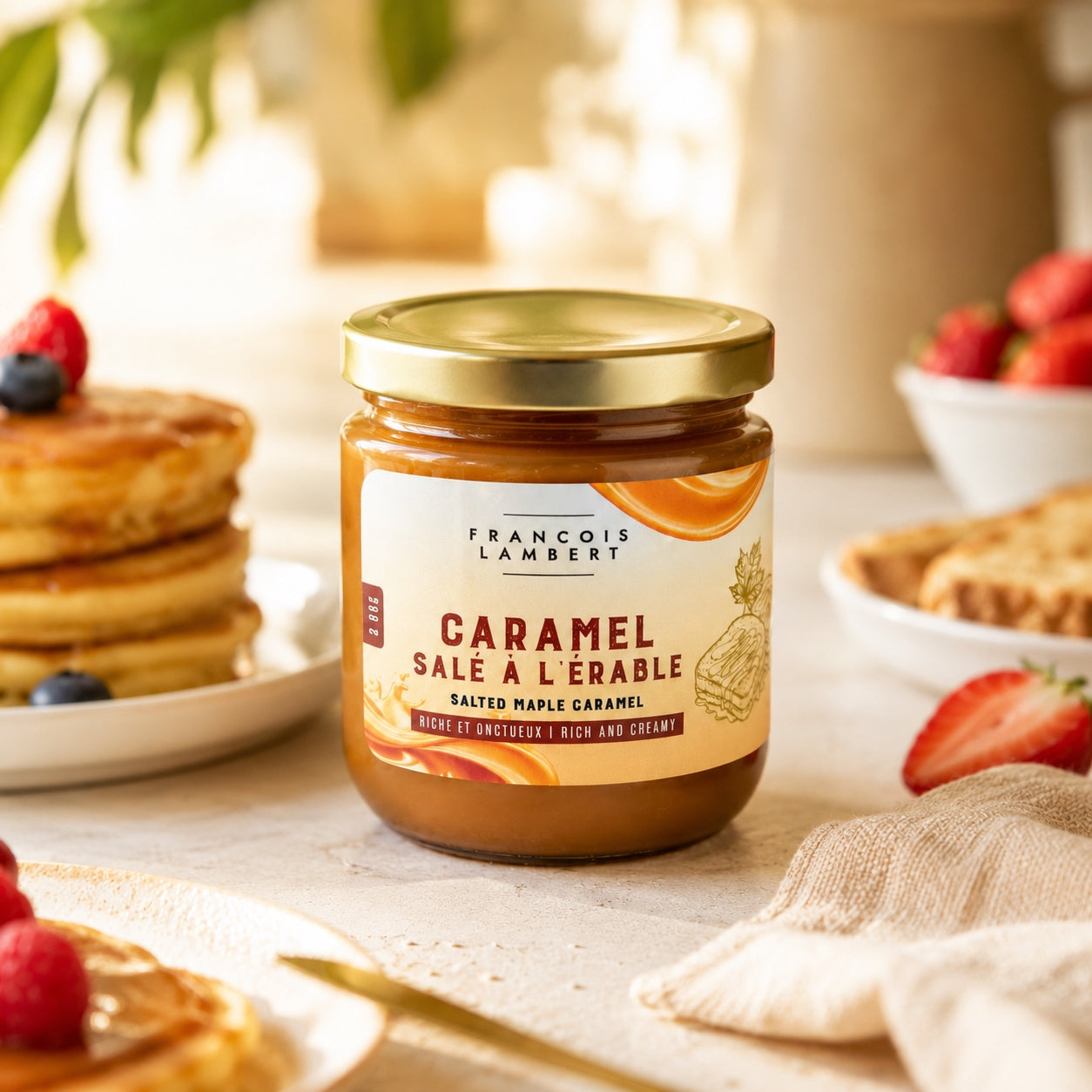Caramel salé à l’érable onctueux