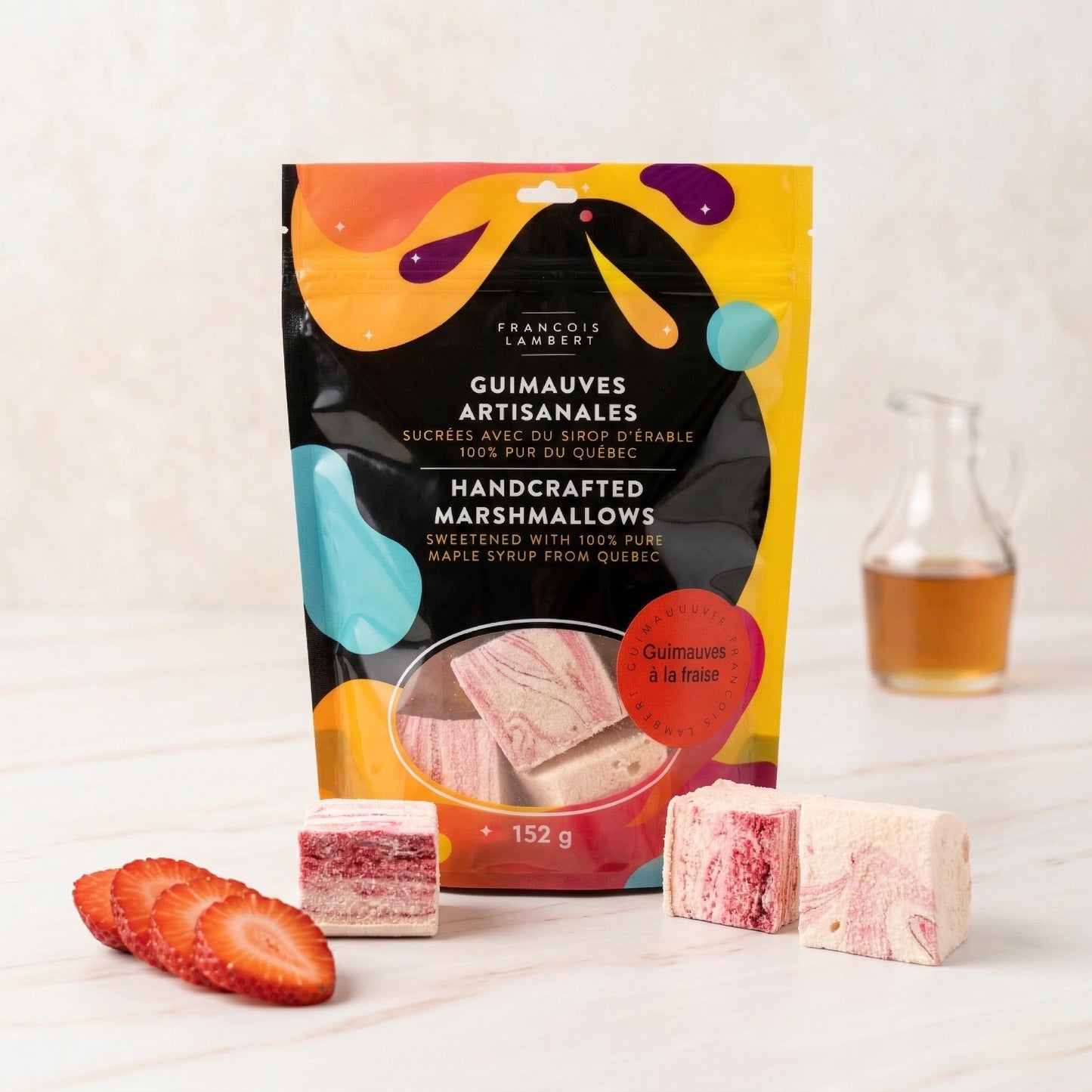 Strawberry and maple marshmallows🍁