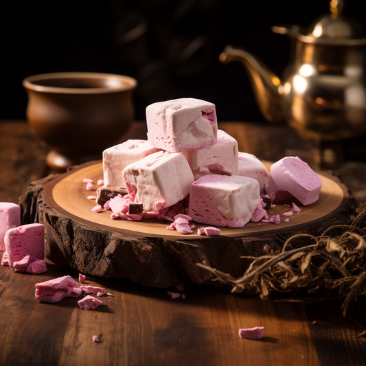 Guimauve au chocolat ruby et à l'érable