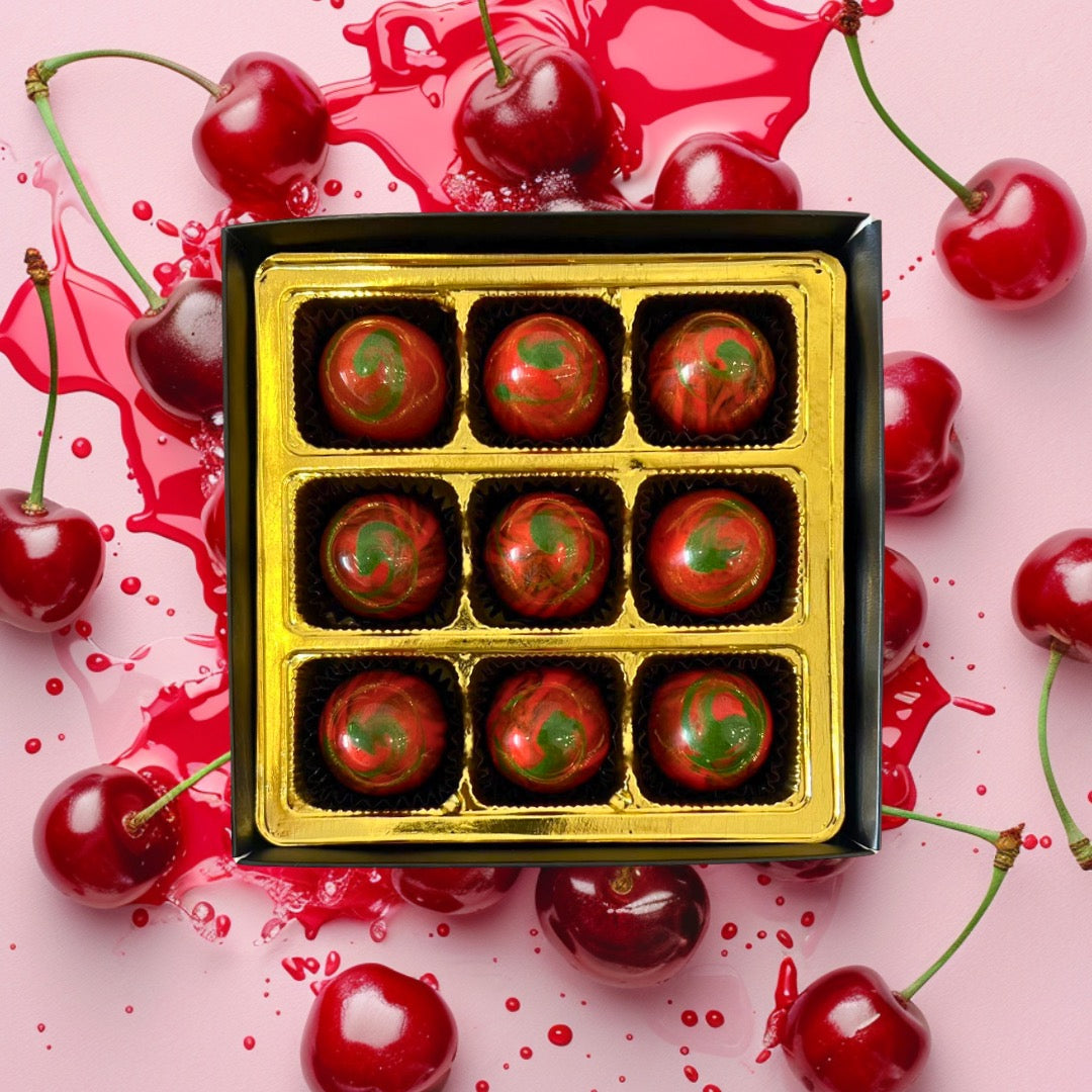 chocolats raffinés à la cerise