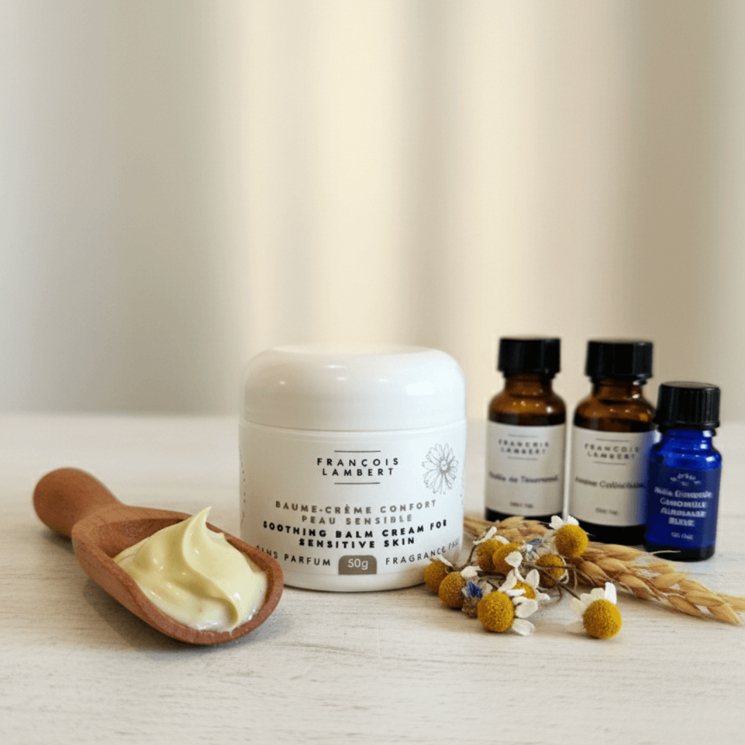 pot de crème fermé avec ses ingrédients