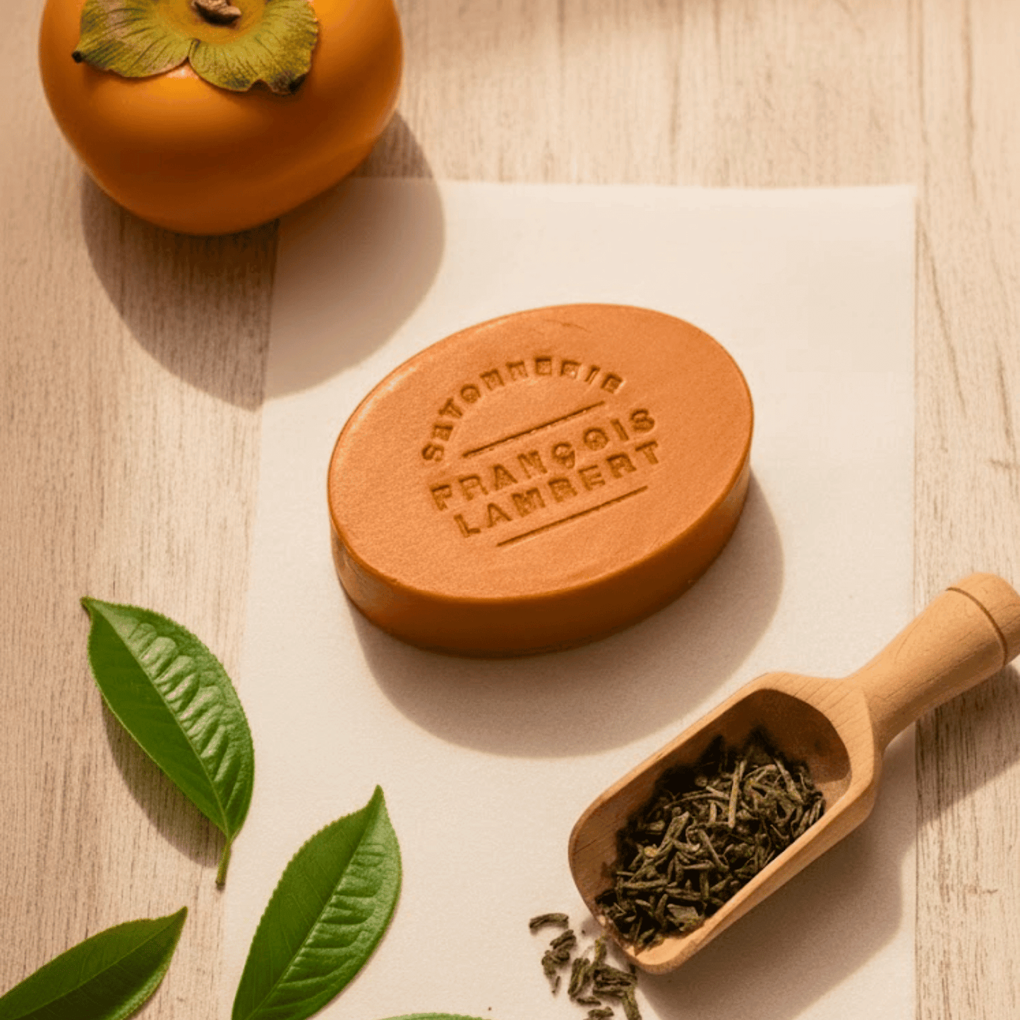 Savon au Kaki Japonais Désodorisant - Purifiant au Thé Vert Contre les Mauvaises Odeurs Corporelles