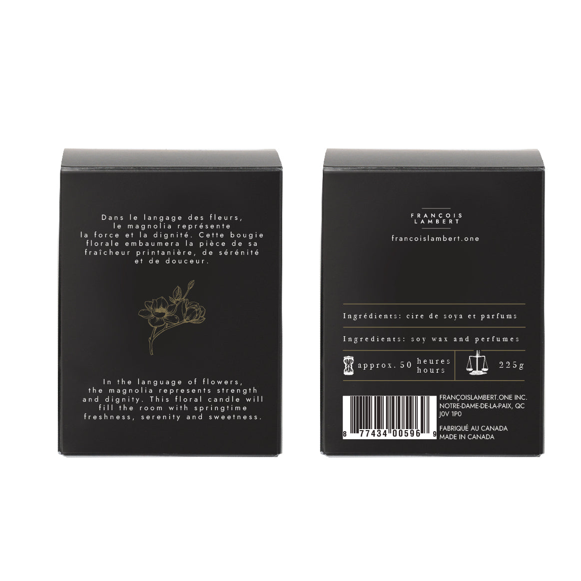 No.48 Force tranquille - Bougie de soya au magnolia