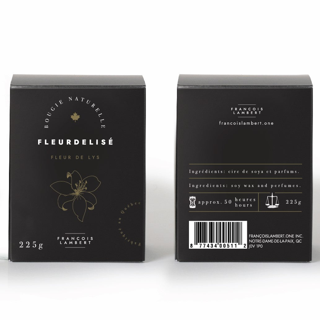 No.18 Fleurdelisé - Bougie de soya à la fleur de lys 🌸
