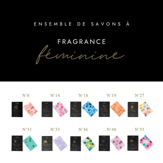 Ensemble de savons à fragrance féminine (10)