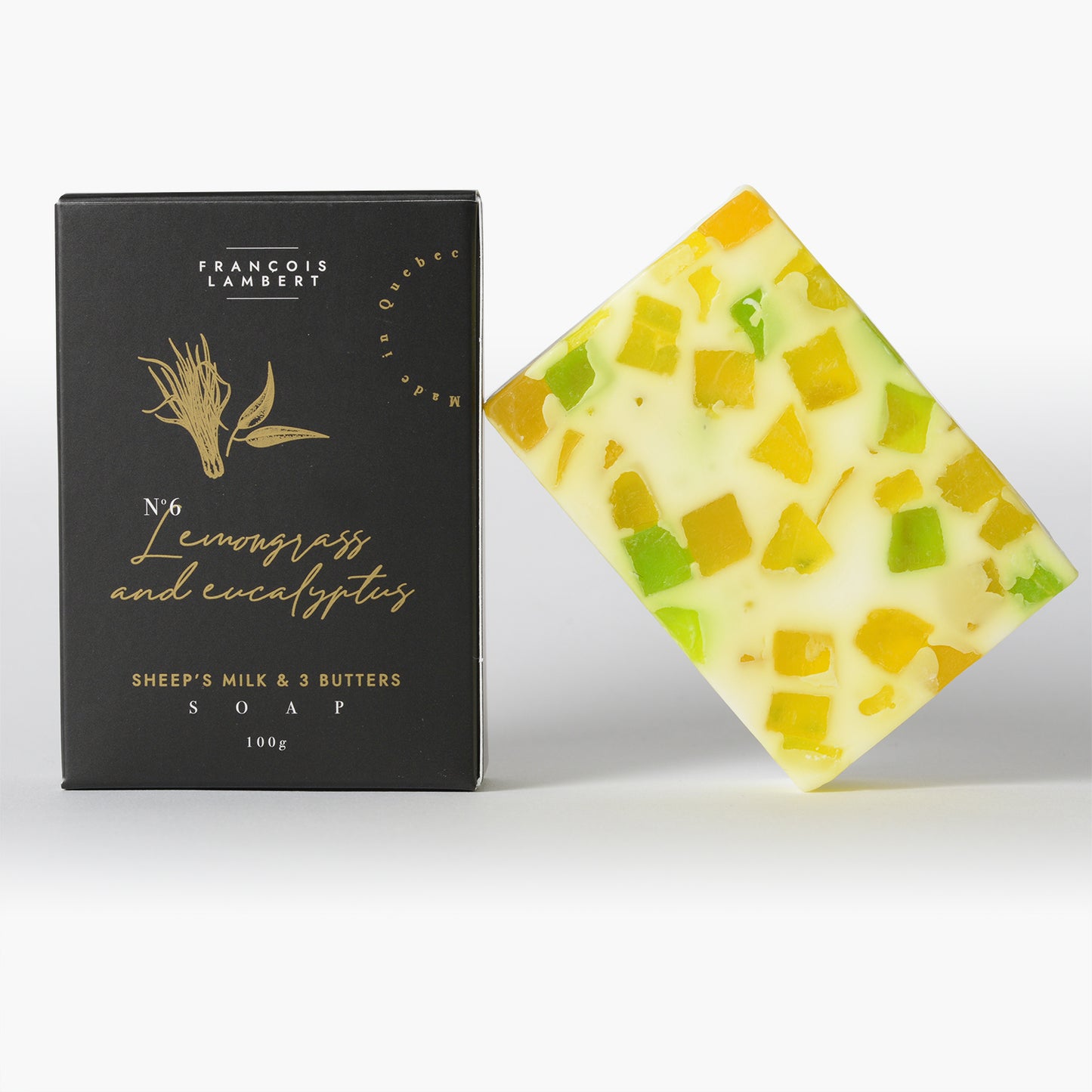 No.6 Sheep's milk soap - Lemongrass and eucalyptus
