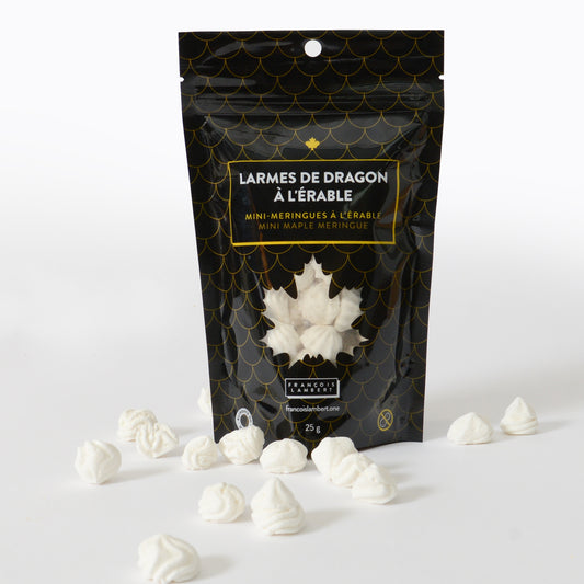 Larmes de dragon (mini-meringues) à l'érable