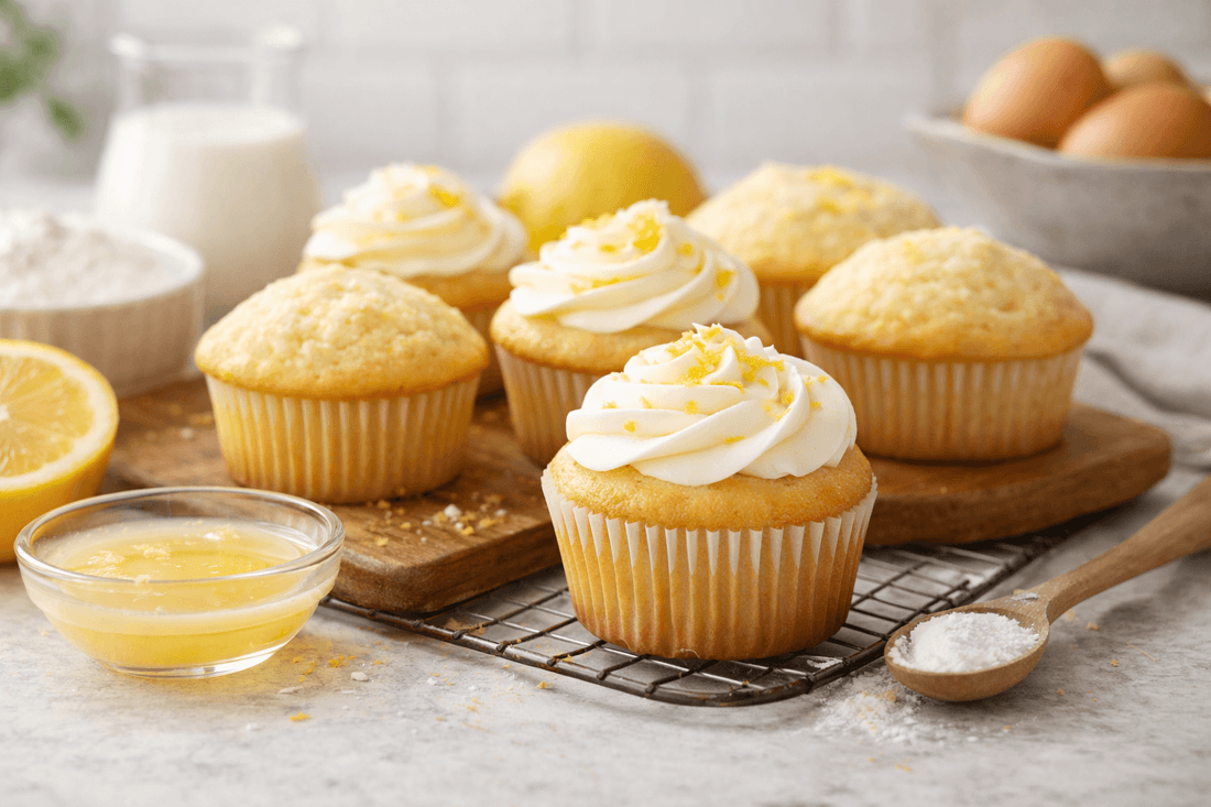 Petits gâteaux citron vanille (cupcake)