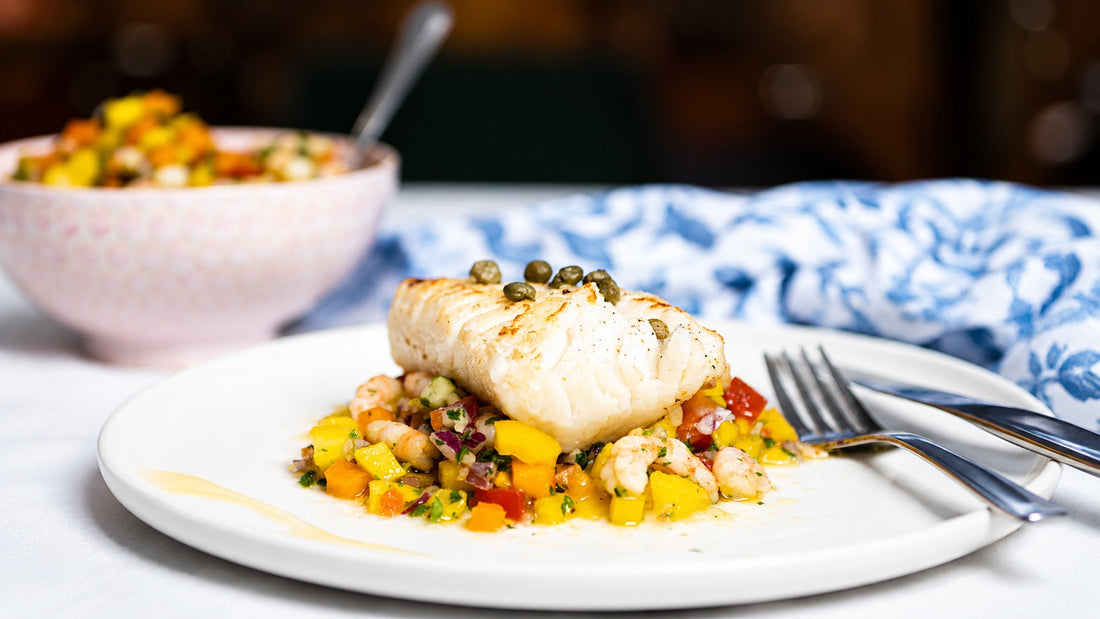 morue d'été avec salsa