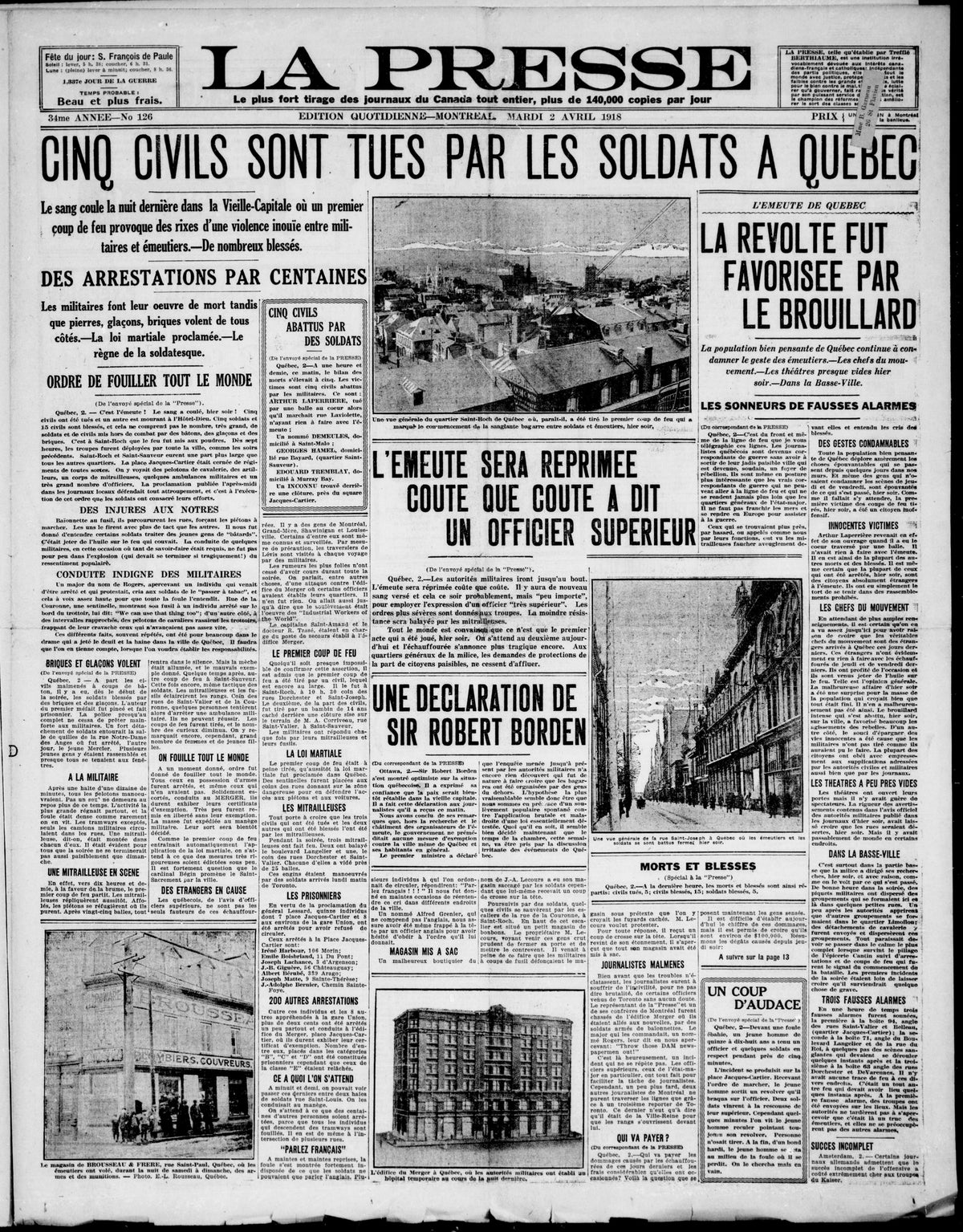 Un déclin sur 100 ans!