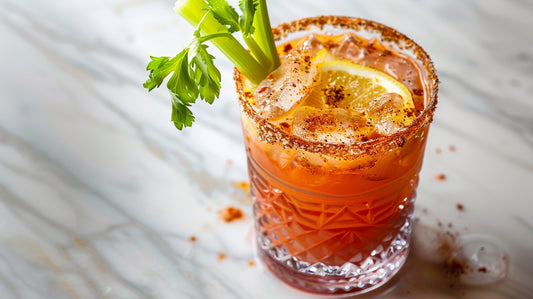 Bloody Caesar aux épices BBQ à l'ail noir