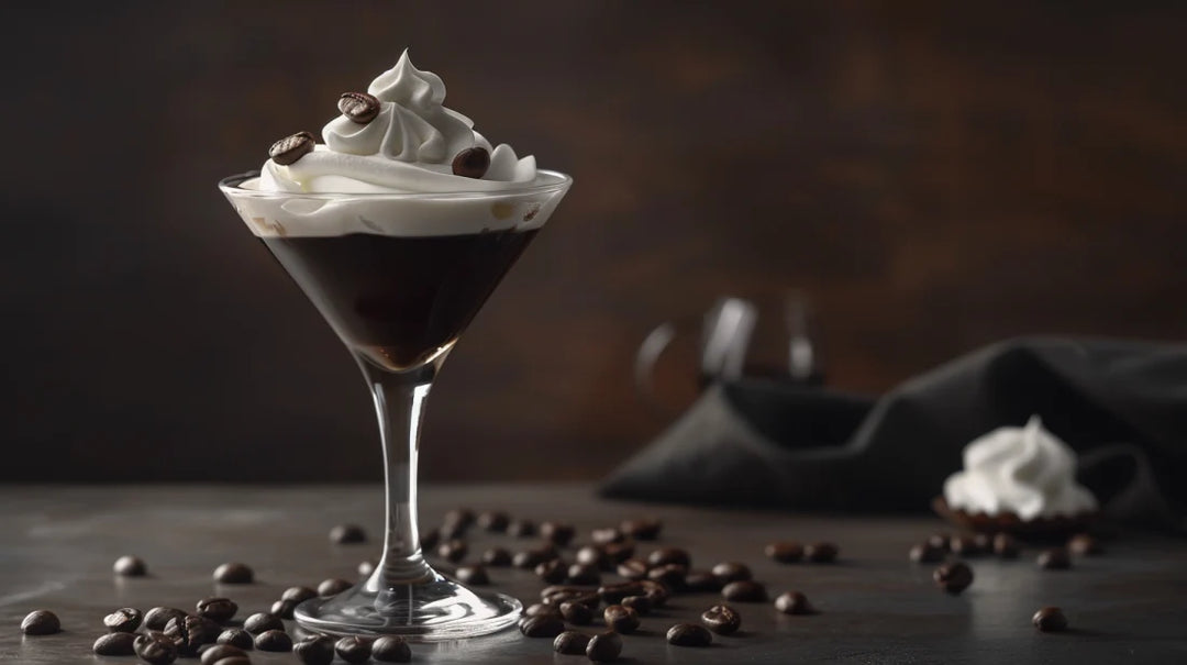 Martini au Café Infusé à Froid avec Crème Fouettée à l'Érable