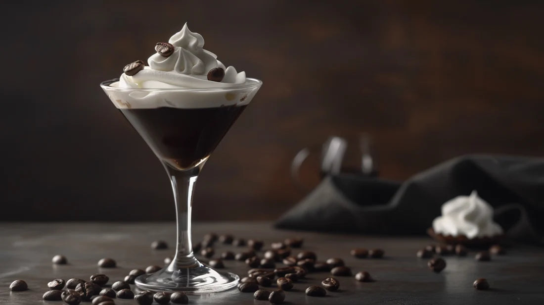 Martini au Café Infusé à Froid avec Crème Fouettée à l'Érable