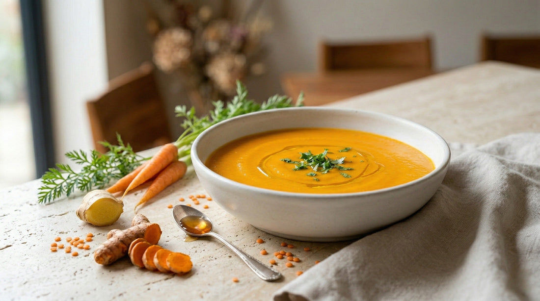 crème de carottes au miel épicé recette