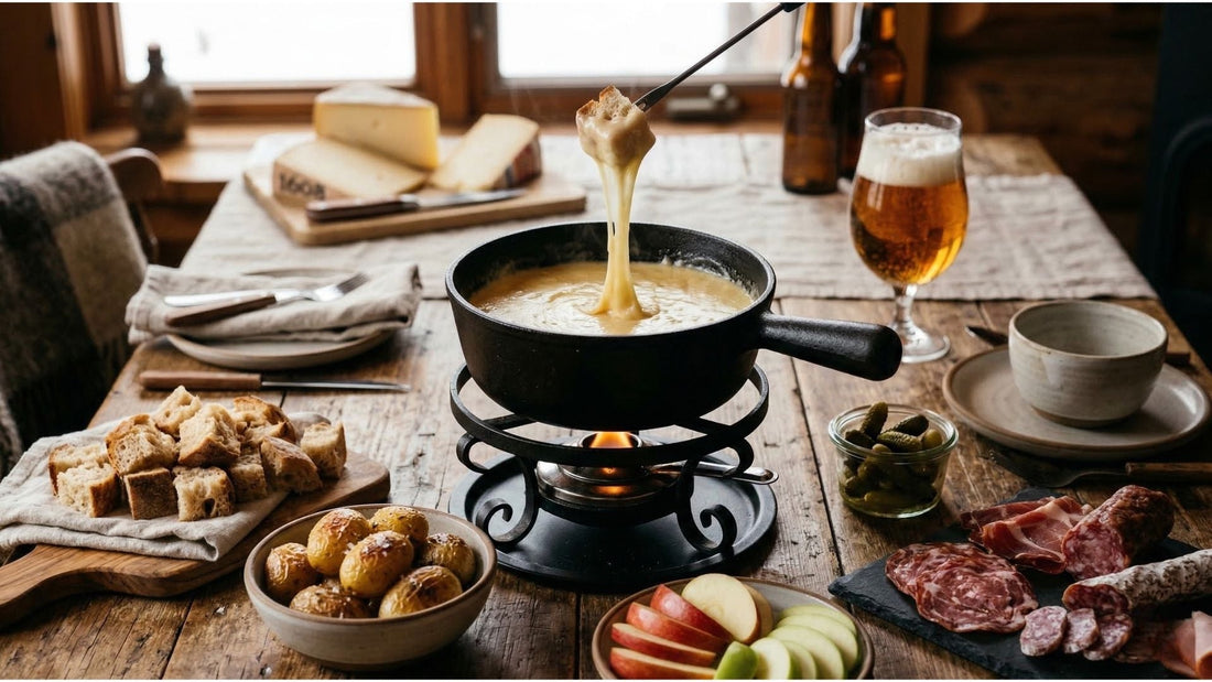 Fondue aux fromages du Québec à la bière rousse