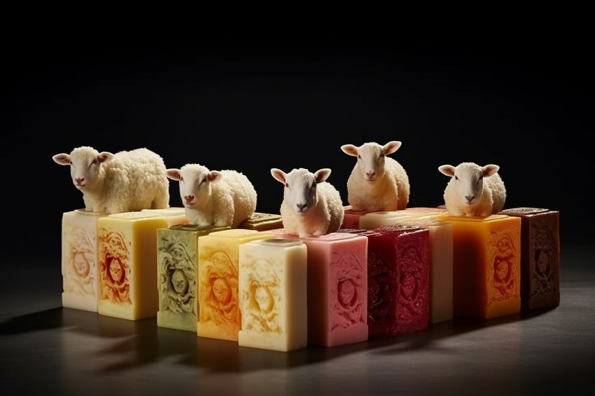 La lactoferrine dans les savons au lait de brebis
