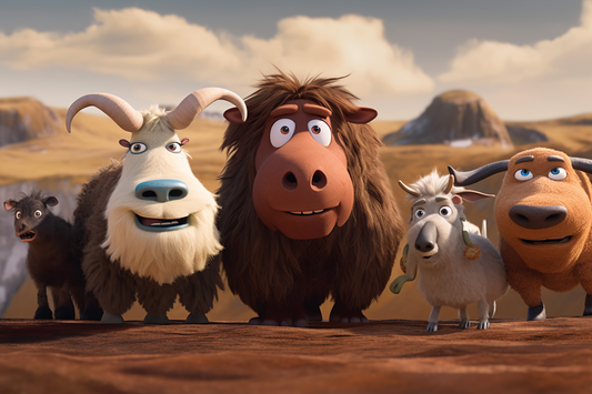 mouton, yak, cheval, vache pour le lait