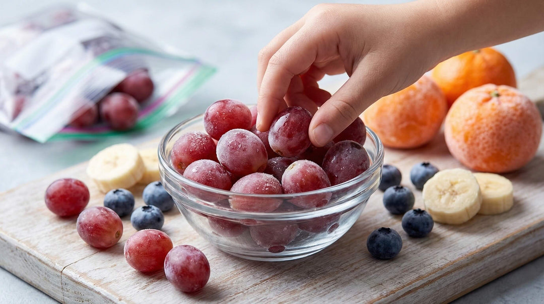 raisins congelés et autres fruits