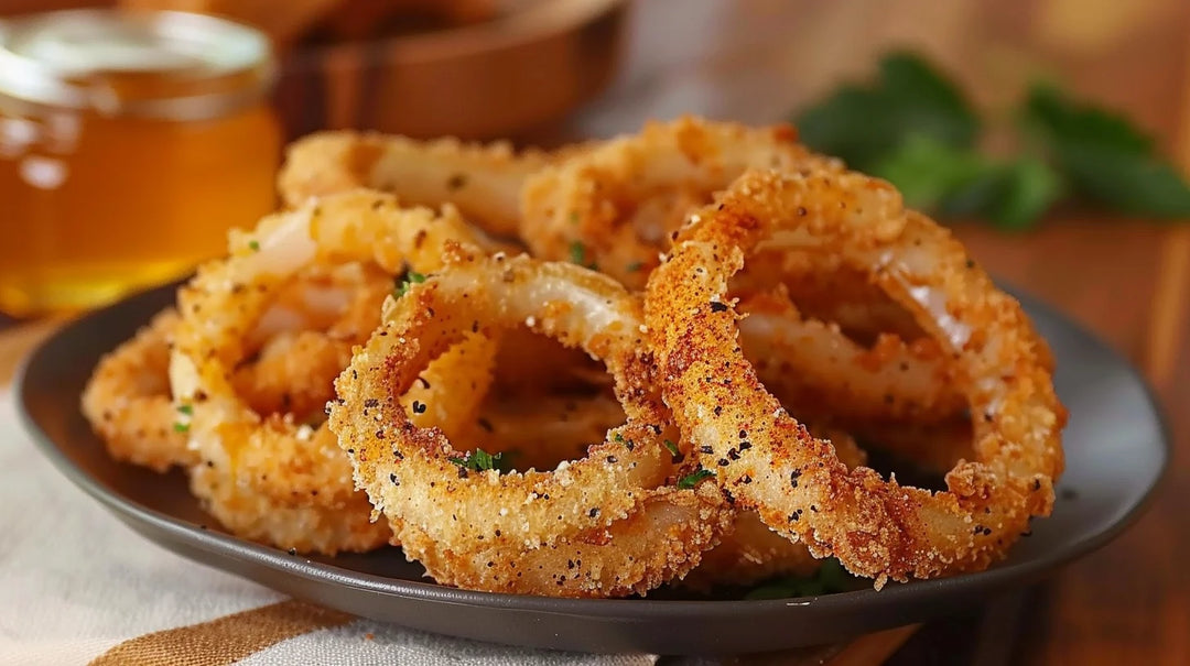 rondelles d'oignon à la friteuse à air