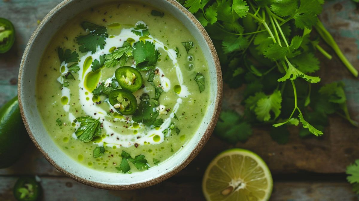 soupe bette à carde et lait de coco