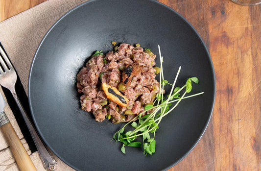 tartare de boeuf épicé au sumac