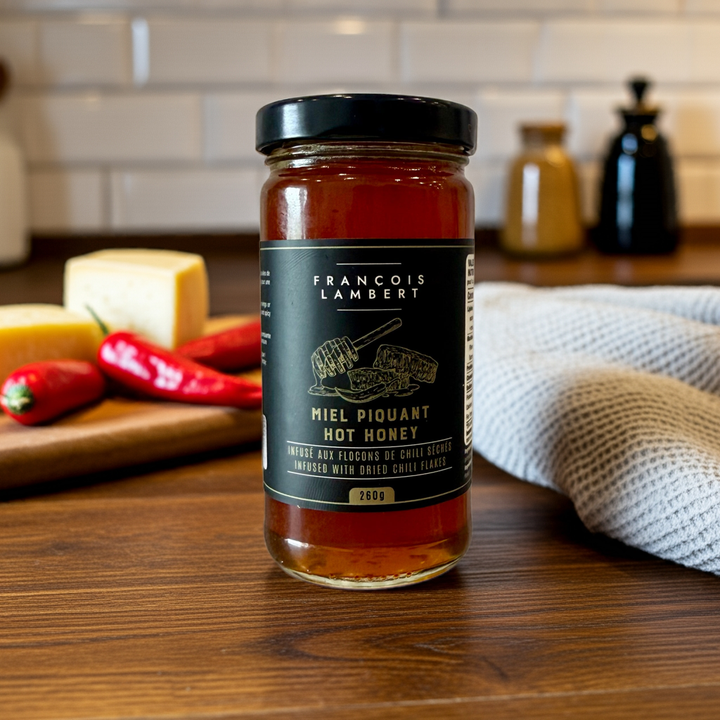 Miel épicé infusé aux flocons de piment
