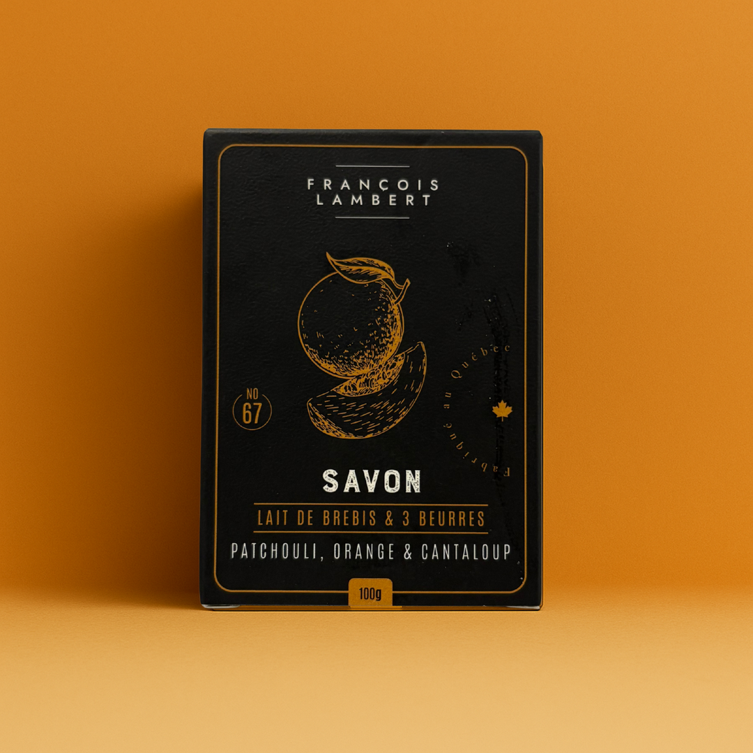 No.67 Savon au lait de brebis - Patchouli, orange &amp; cantaloup