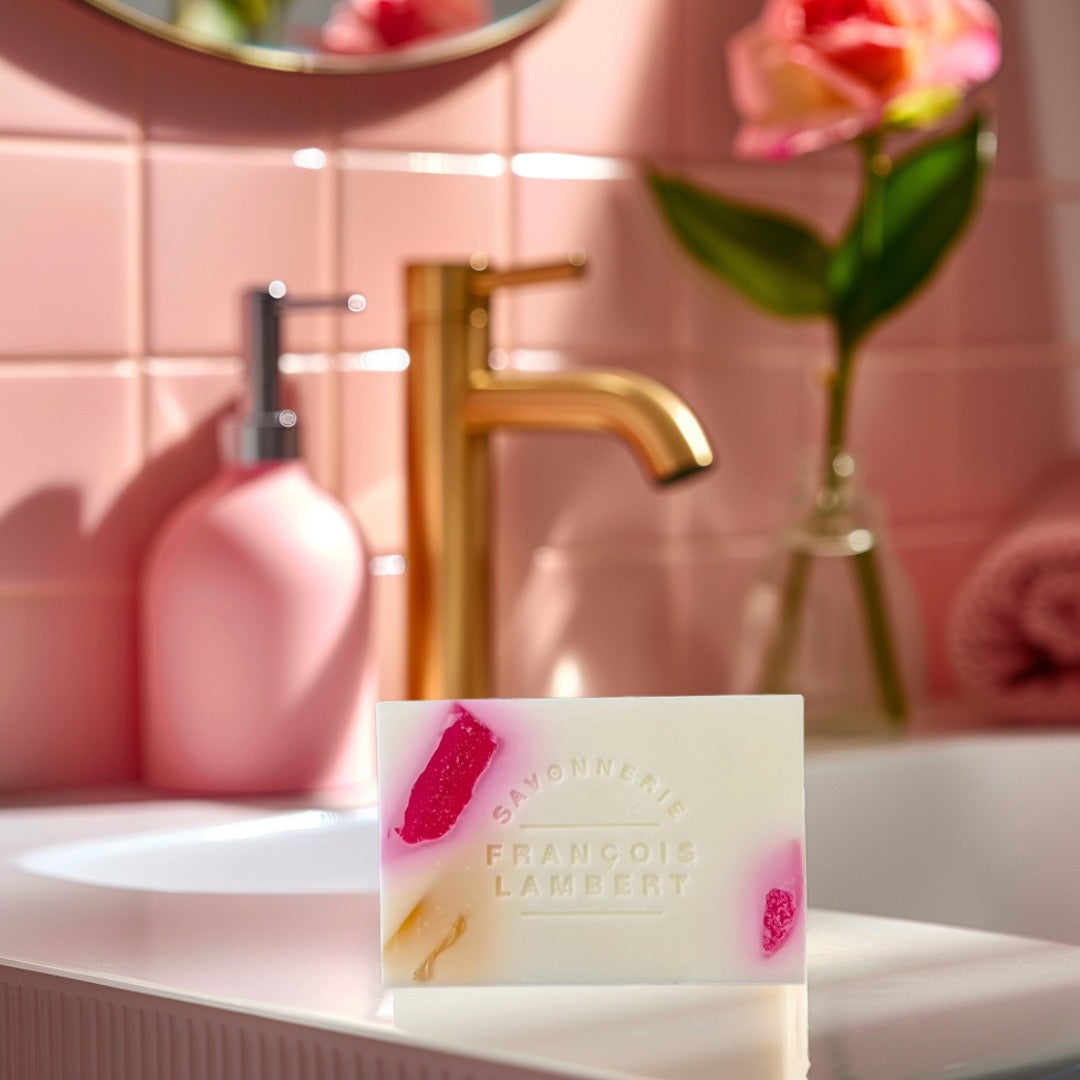 Savon fleurs vanille coco au lait de brebis