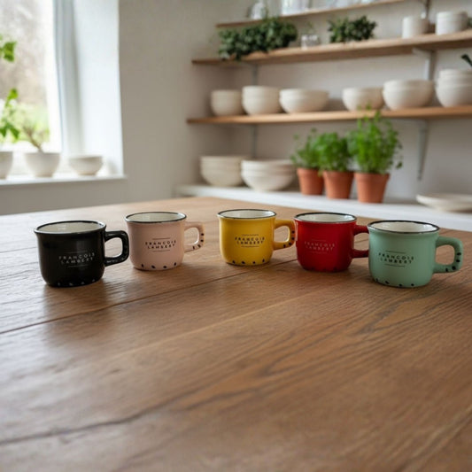 Tasse à espresso style émail – Élégance durable