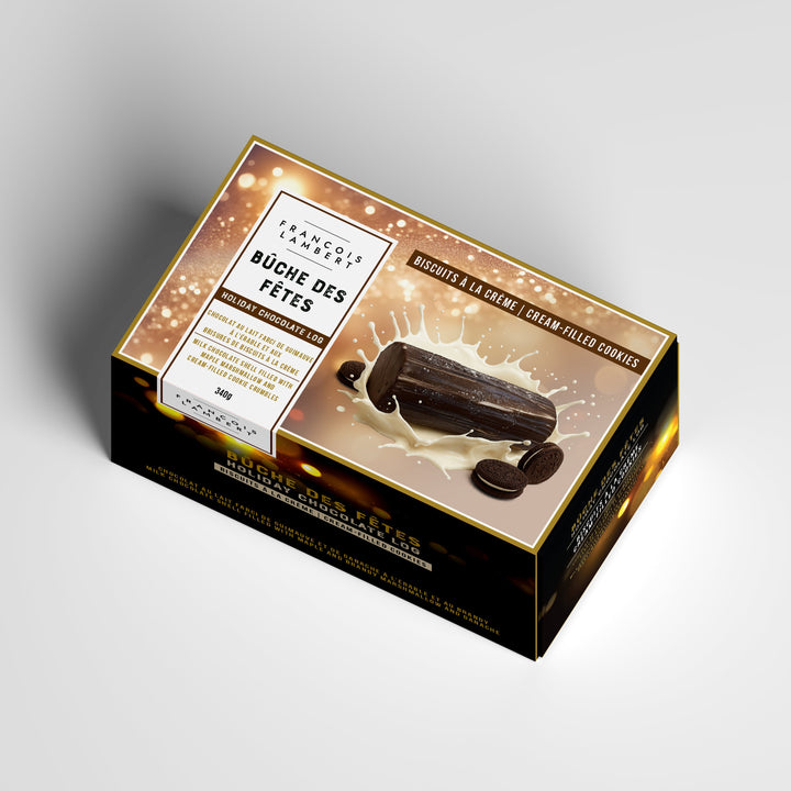 Bûche des Fêtes – Biscuits à la crème