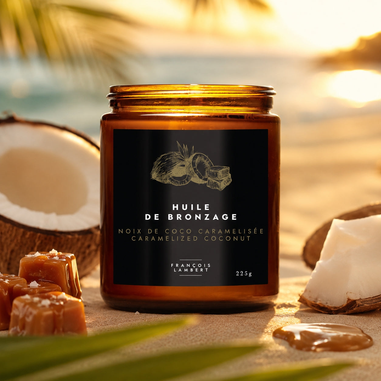 bougie de soya noix de coco