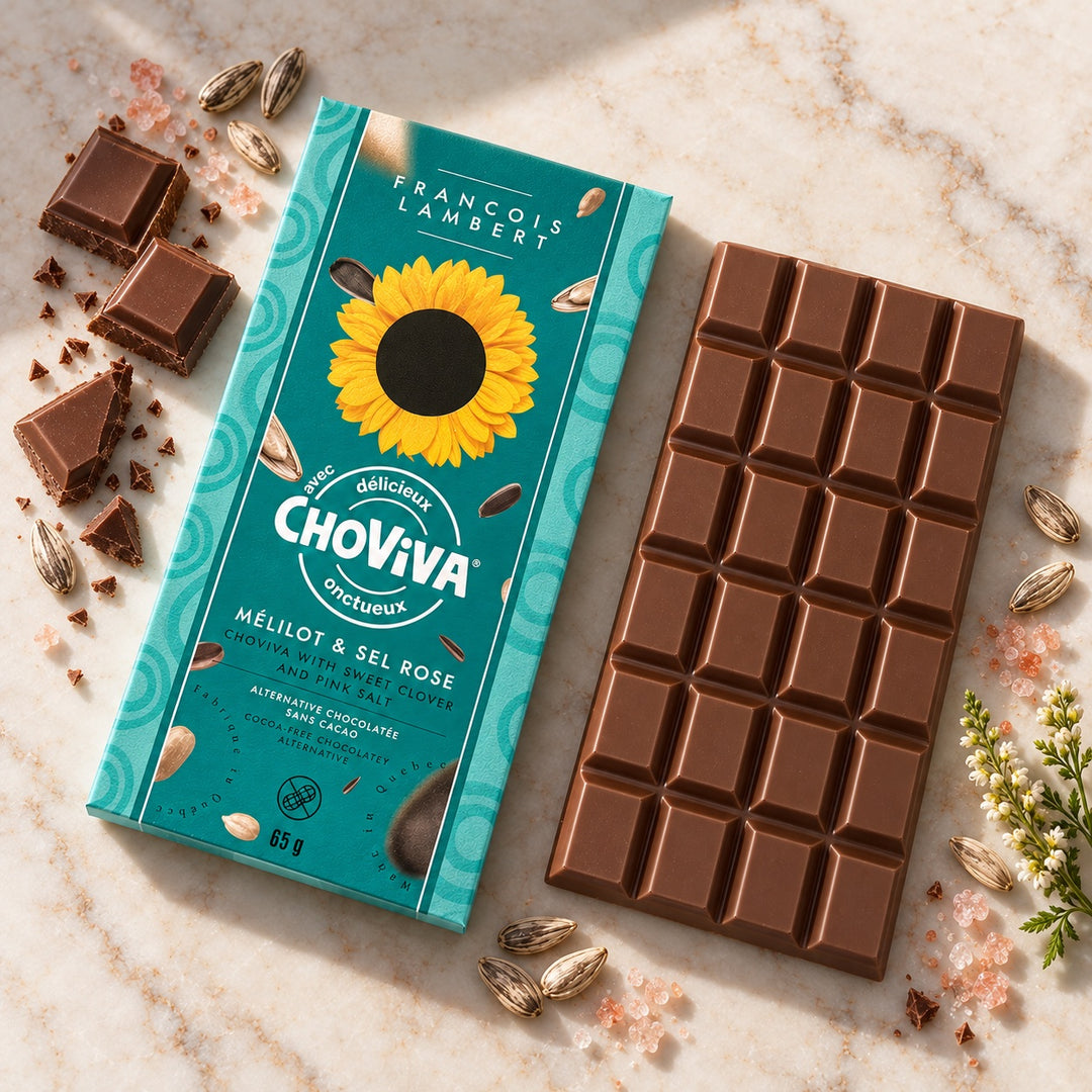 ChoViva tablet, sweet clover &amp; pink salt – Cocoa-free chocolate alternative