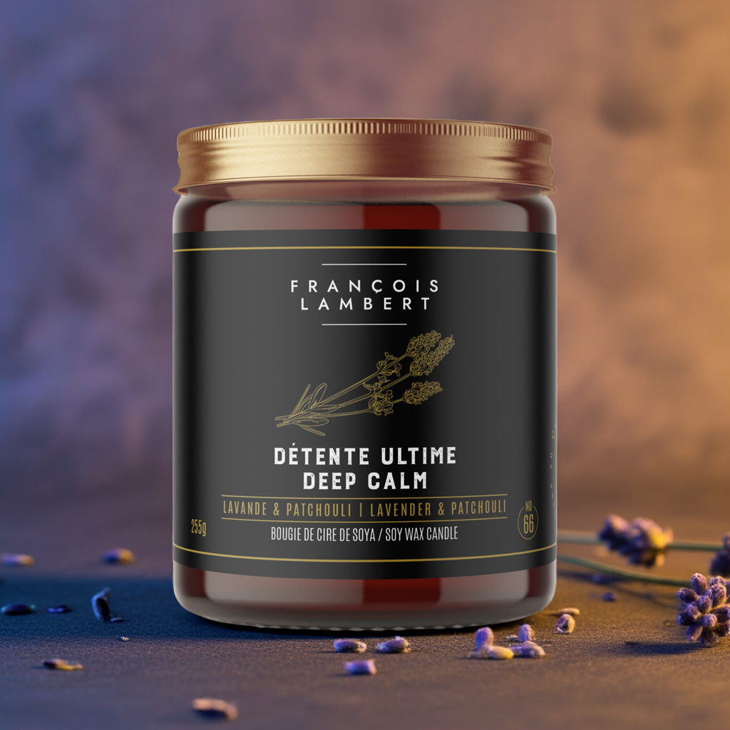 No.66 Détente Ultime - Bougie de Soya Lavande &amp; Patchouli