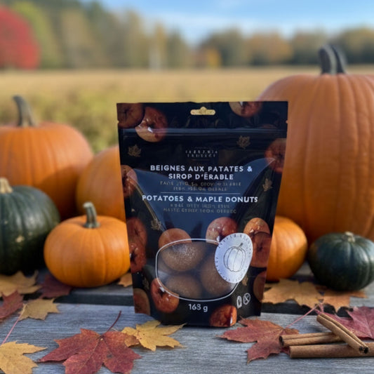 Mini-beignes aux patates et sirop d’érable – Citrouille épicée (Édition éphémère)