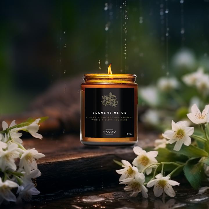 bougie de soya petites fleurs des champs