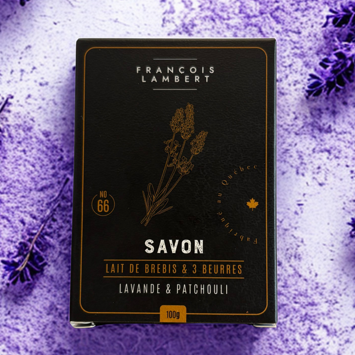 No.66 Savon au lait de brebis - Lavande &amp; Patchouli