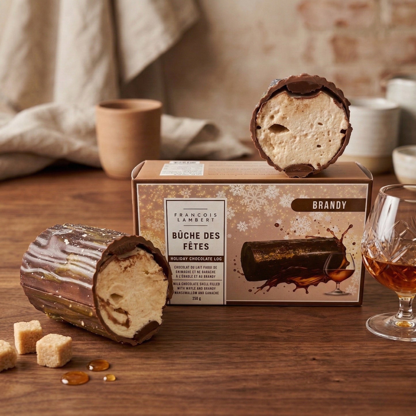 Bûche des Fêtes – Érable & Brandy