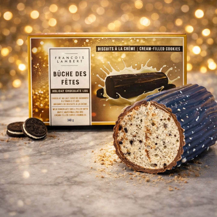 Bûche des Fêtes – Biscuits à la crème