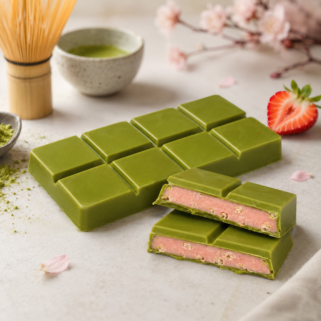 Chocolat style Tokyo au matcha et à la fraise François Lambert