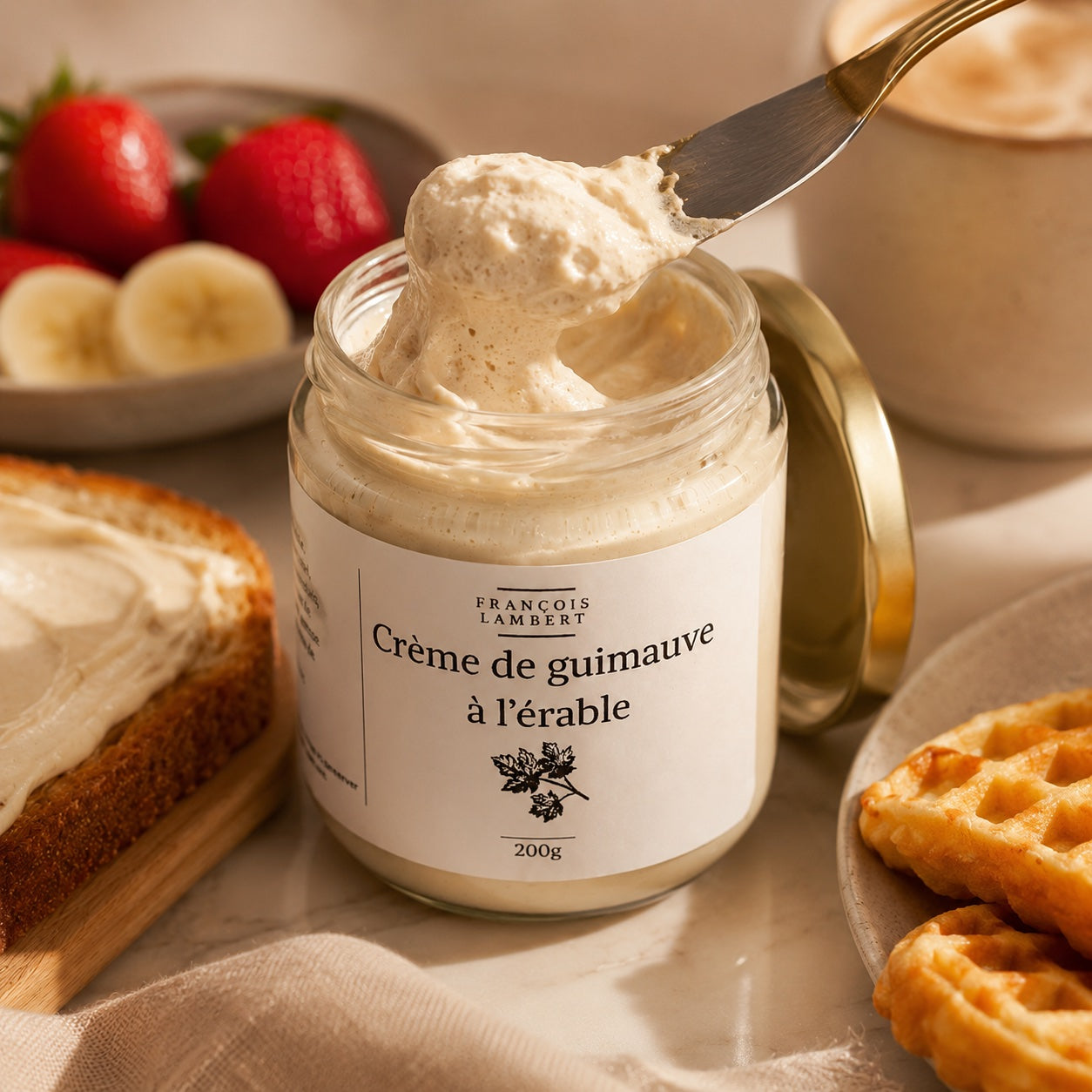 Crème de guimauve à l’érable – Tartinade aérienne et gourmande