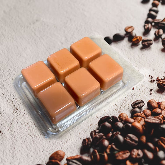 cubes de cire de soya au café noir