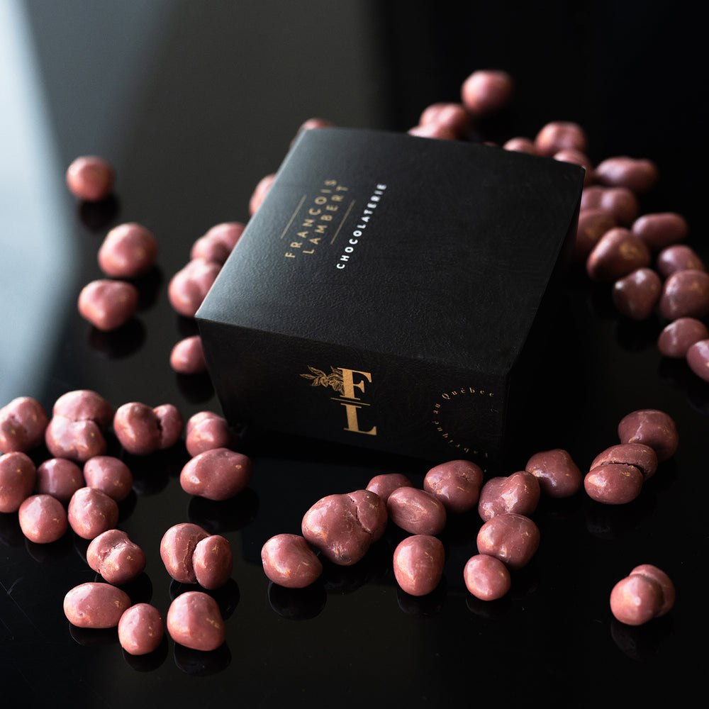 grains de café chocolat ruby