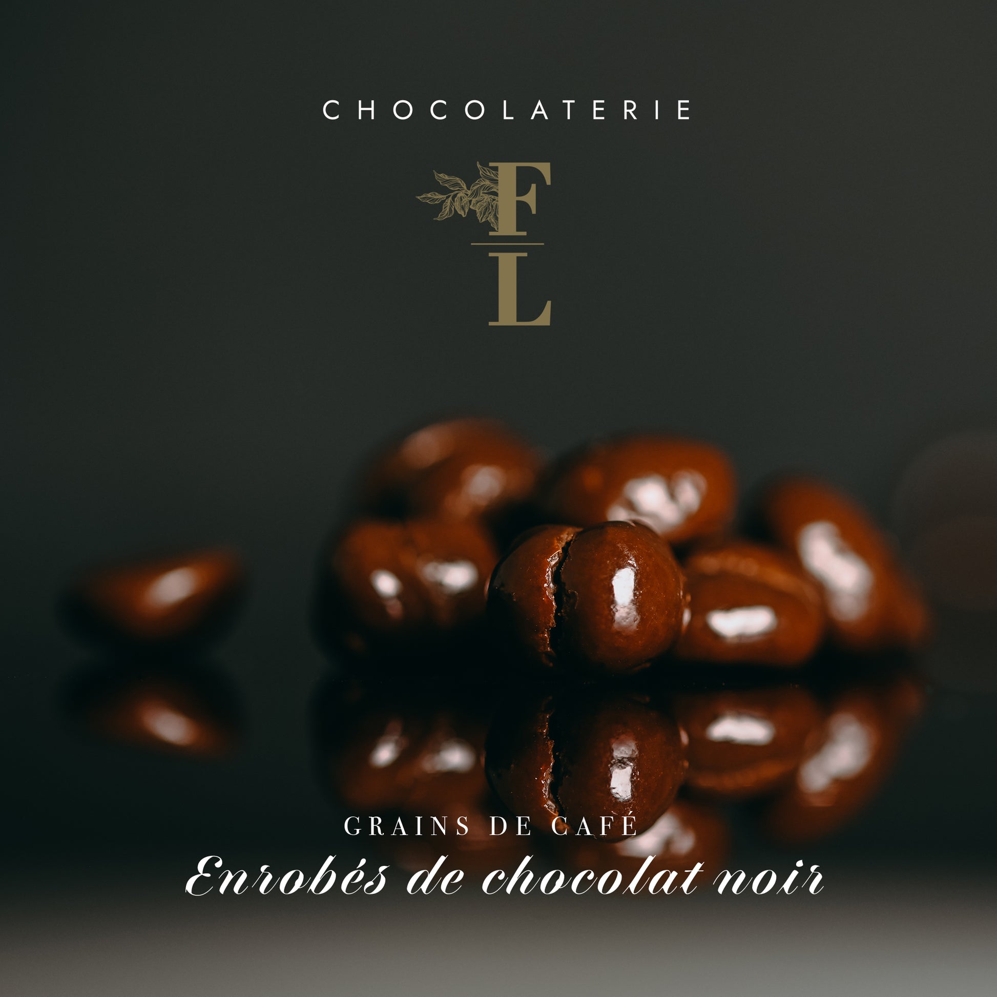 🍫☕️ Grains de café enrobés de chocolat noir  Collation énergisante et  gourmande –