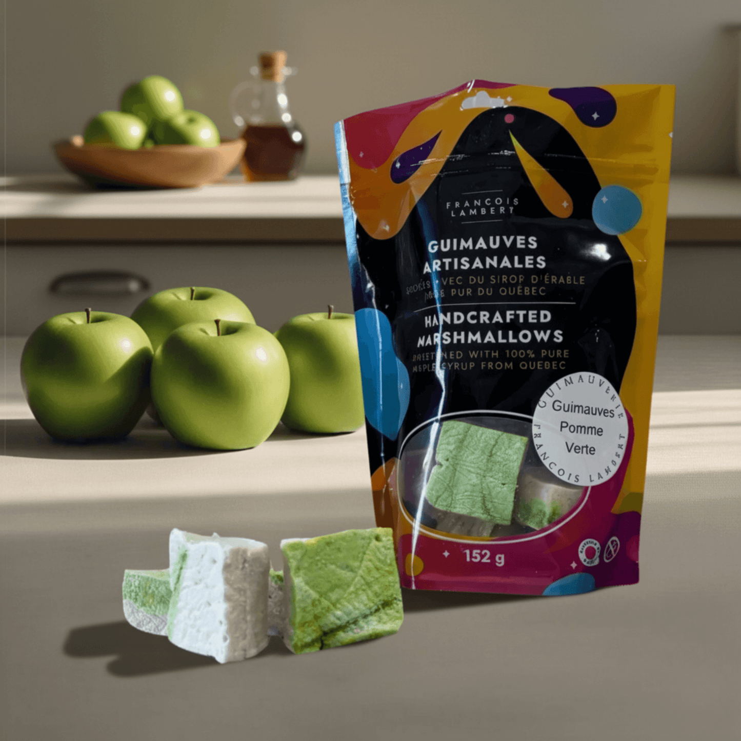 Guimauves Artisanales Pomme verte  et Érable