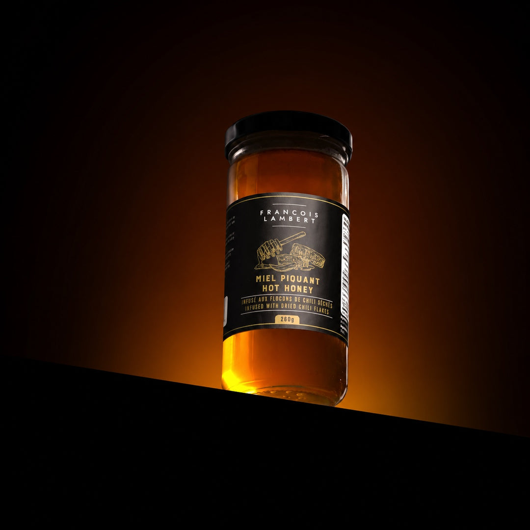 Miel épicé infusé aux flocons de piment