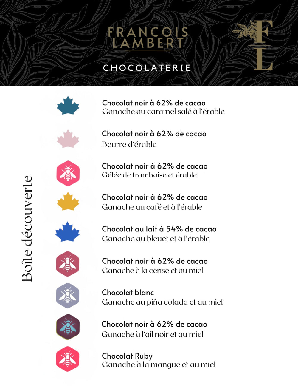boite découverte chocolats farcis