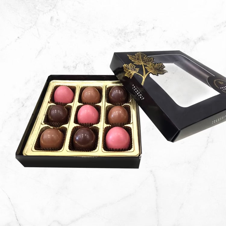 Œufs de dragon aux 3 chocolats - Farcis à la guimauve et au caramel salé à l'érable