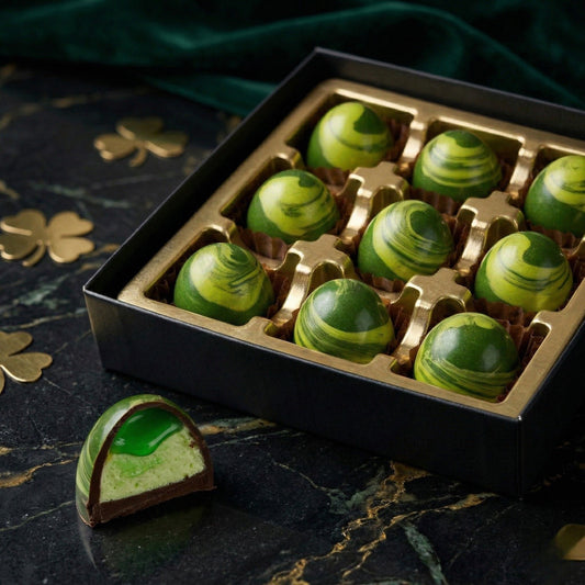 Œuf de dragon – Saint-Patrick (crème irlandaise, érable & pandan)